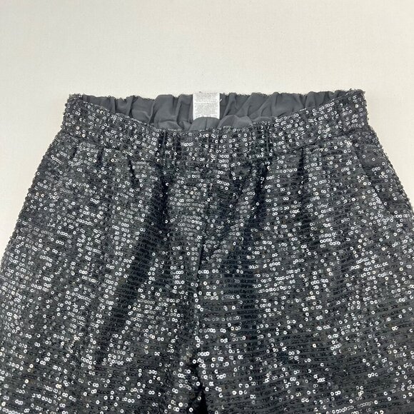 Serra Women’s Sequined Dress Pants Jogger Elastic Waist Black Size Small - Picture 3 of 7